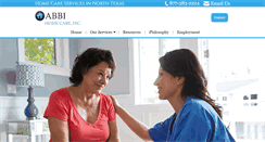 Desktop Screenshot of abbihomecare.com